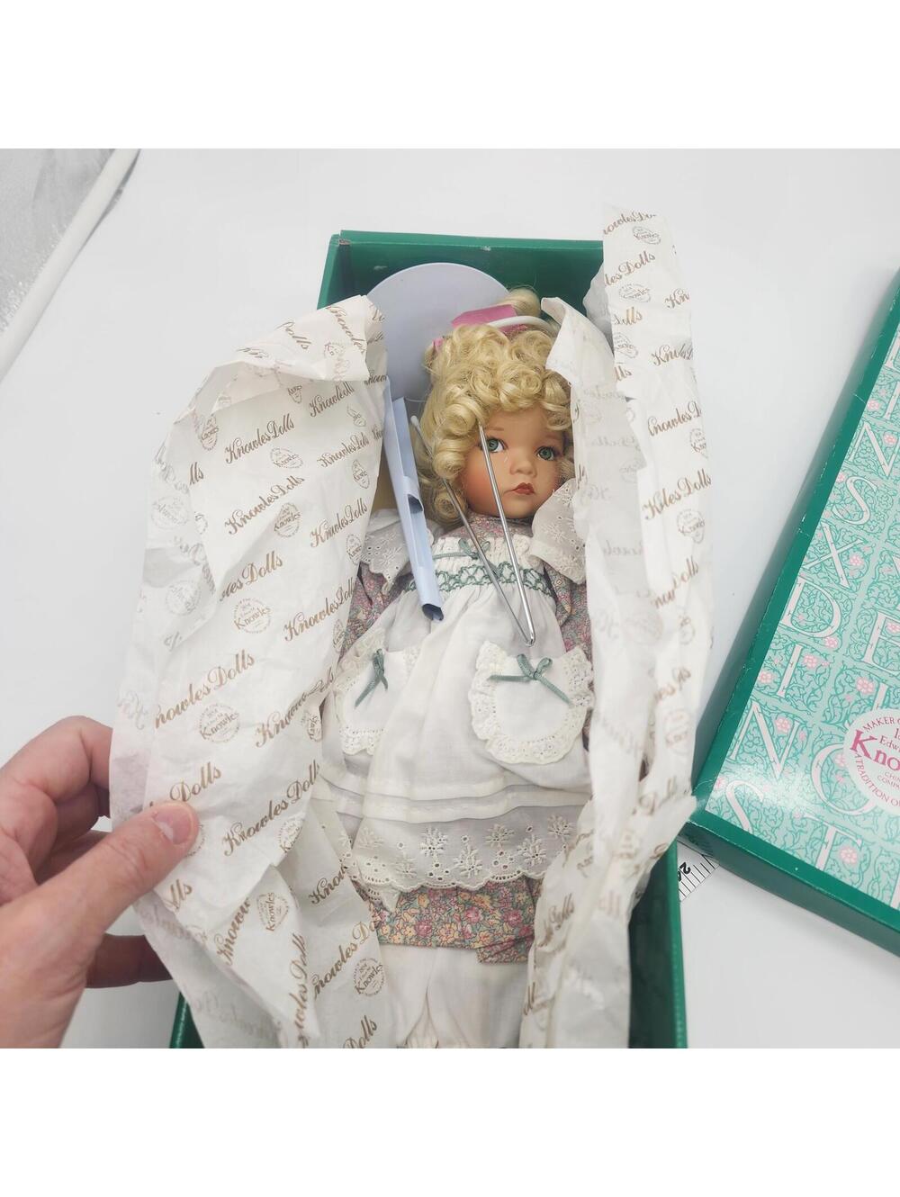 Knowles "Mary, Mary, Quite Contrary" Collector Doll with Box and Accessories